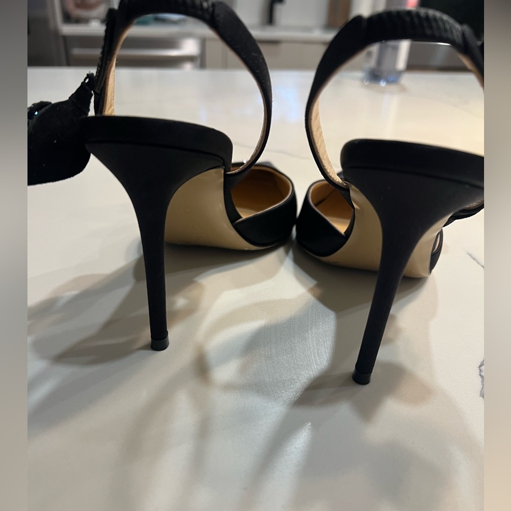 MACH & MACH Black Crystal Embellished Heels - Picture 5 of 7